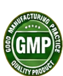 Sello GMP de buenas prácticas de manufactura
